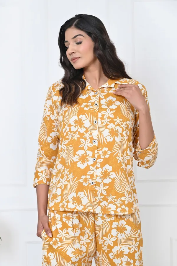 Yellow_Pure_Rayon_Slub_Collar_Neck_Slip_&_On_Co_&_Ord_Set_For_Women