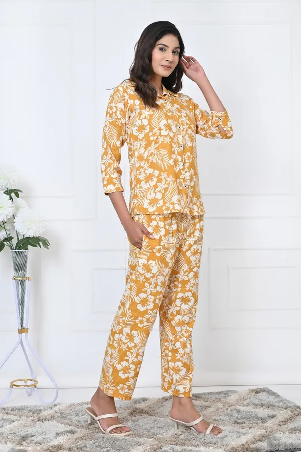 Yellow_Pure_Rayon_Slub_Collar_Neck_Slip_&_On_Co_&_Ord_Set_For_Women