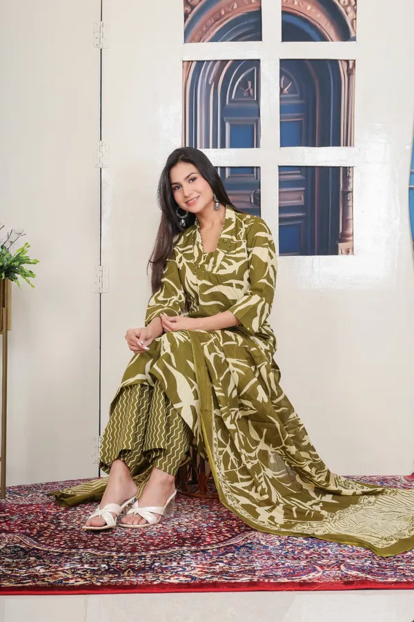 Mehandi_A_Line_Suit_For_Women