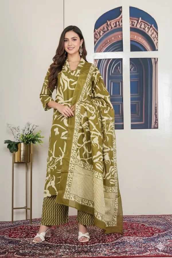 Mehandi_A_Line_Suit_For_Women