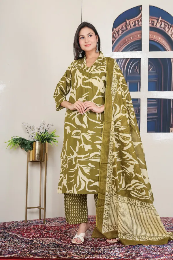 Mehandi_A_Line_Suit_For_Women