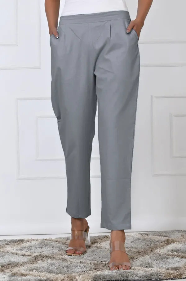 Grey_Cotton_Pant_For_Women