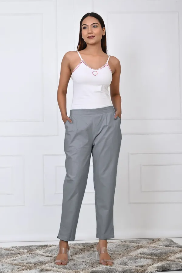 Grey_Cotton_Pant_For_Women