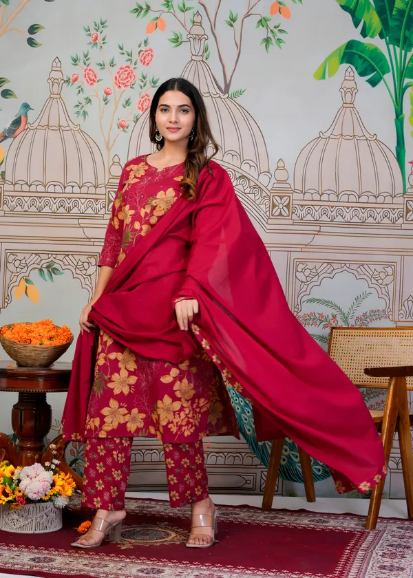 Red_Straight_Suit_For_Women