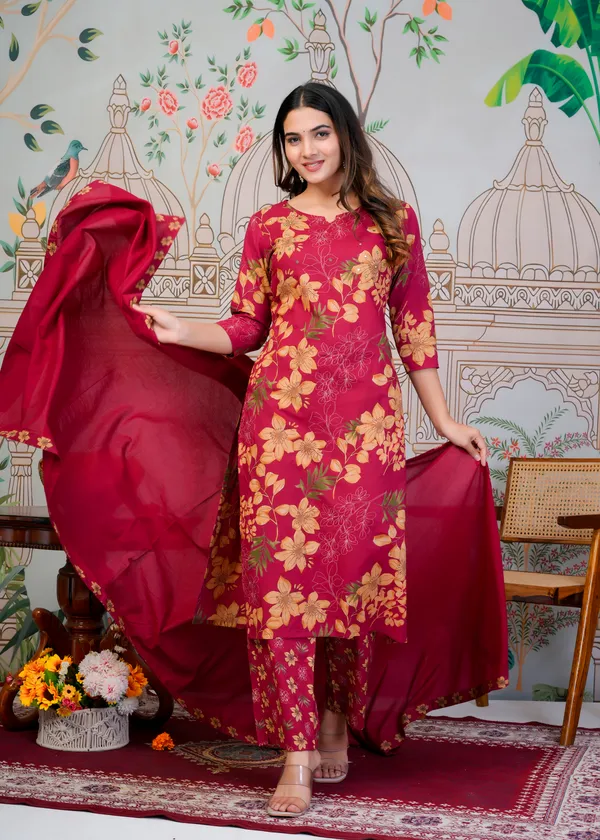 Red_Straight_Suit_For_Women
