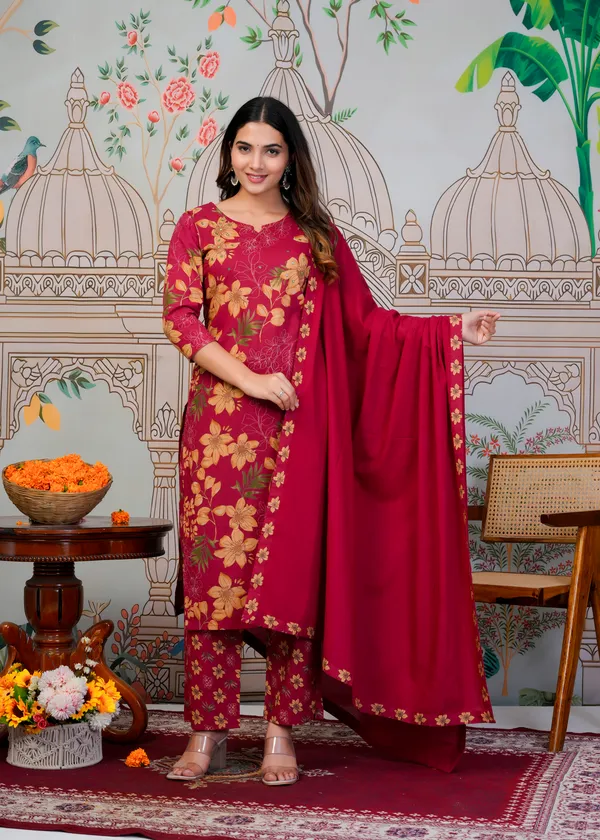 Red_Straight_Suit_For_Women