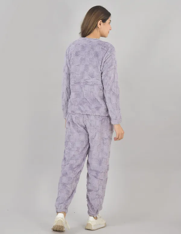 Purple_Winterwear_Checkered_Night_Suit_For_Women