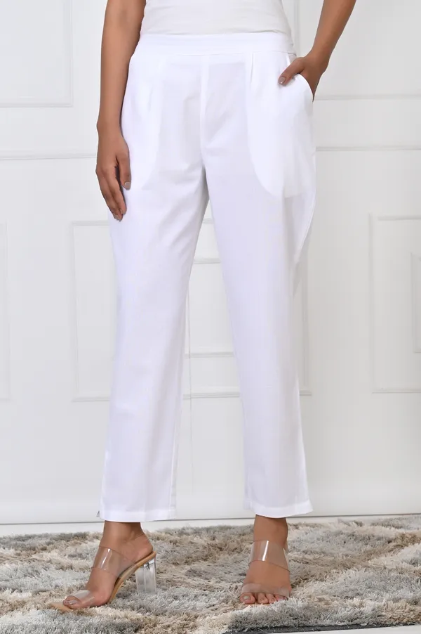 White_Cotton_Pant_For_Women