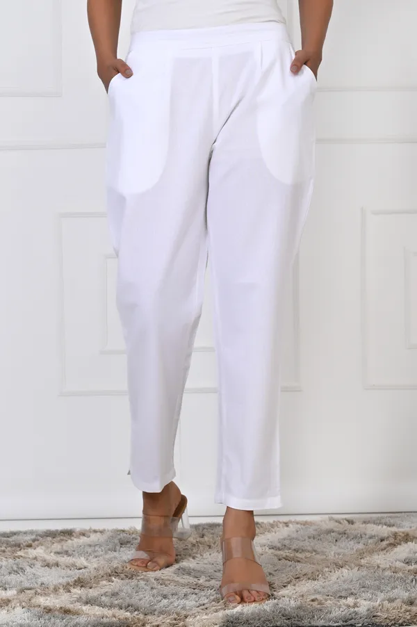 White_Cotton_Pant_For_Women