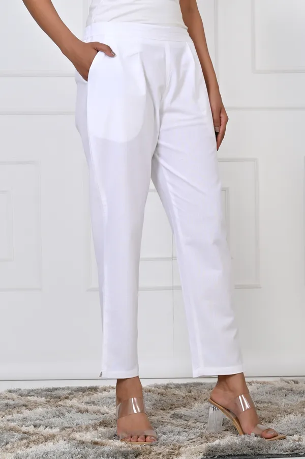White_Cotton_Pant_For_Women