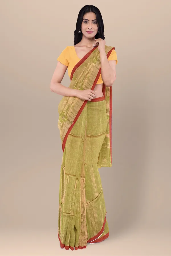 Golden_Cotton_Zari_Saree_For_Women_Apsara