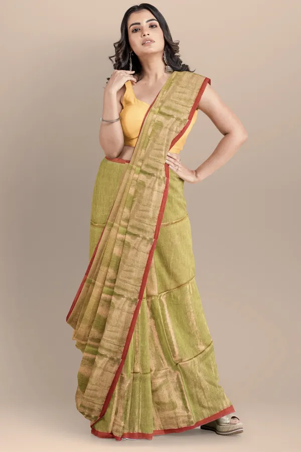 Golden_Cotton_Zari_Saree_For_Women_Apsara