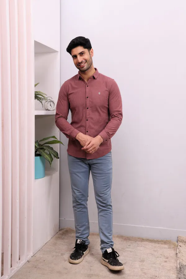 Dusty_Pink_Corduroy_Slim_Fit_Shirt