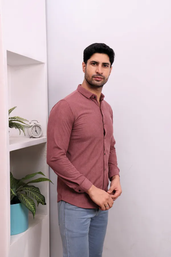 Dusty_Pink_Corduroy_Slim_Fit_Shirt