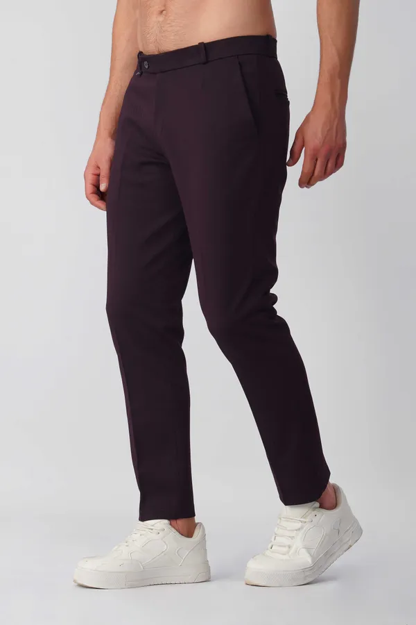 Maroon_Textured_Formal_Trouser_|_Stretchable_and_Wrinkle_Free_Fabric