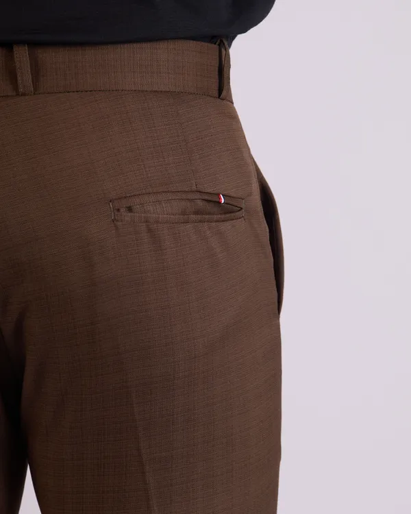 SANT_-_BROWN_SELF-CHECK_SLIM_FIT_FORMAL_TROUSER