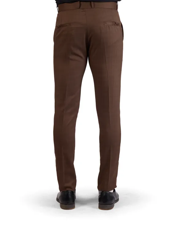 SANT_-_BROWN_SELF-CHECK_SLIM_FIT_FORMAL_TROUSER