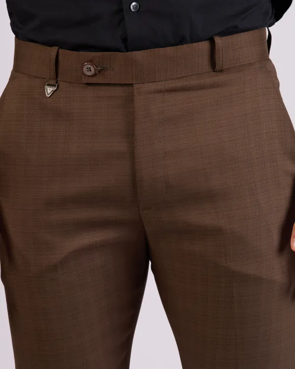 SANT_-_BROWN_SELF-CHECK_SLIM_FIT_FORMAL_TROUSER
