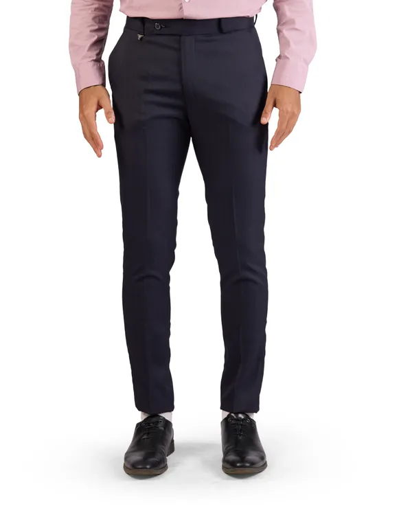SANT_-_NAVY_BLUE_SELF-CHECKS_SLIM_FIT_FORMAL_TROUSER