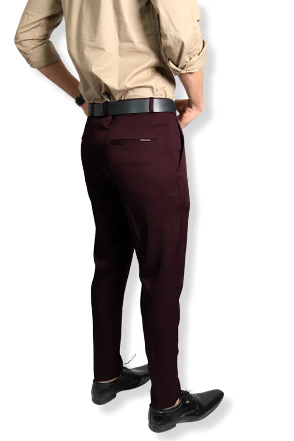 Maroon_Plain_Slim_Fit_Formal_Trouser_|_Stretchable_and_Wrinkle_Free_Fabric