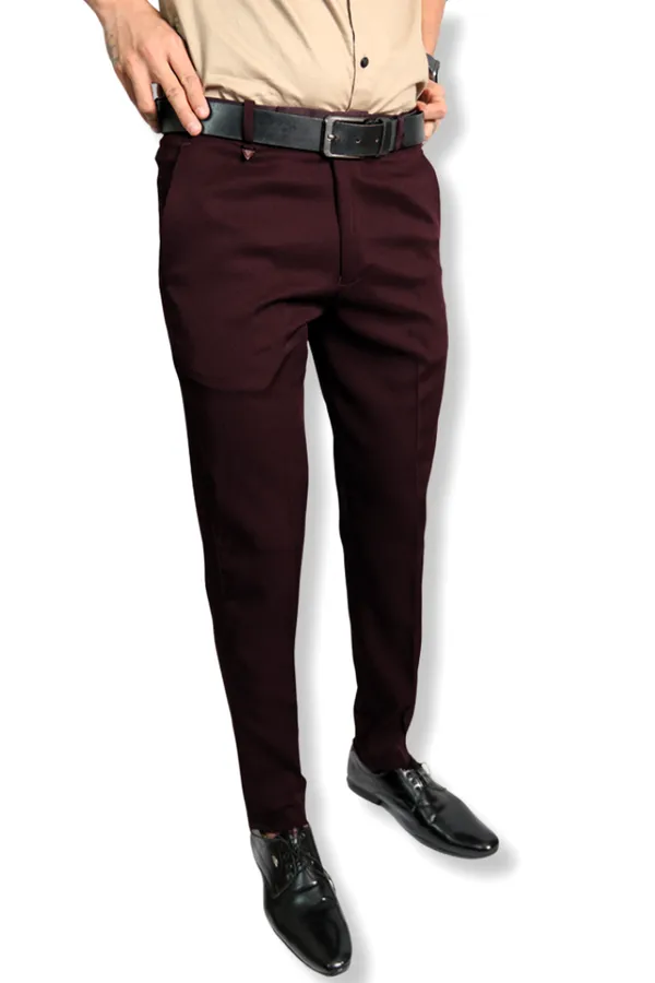 Maroon_Plain_Slim_Fit_Formal_Trouser_|_Stretchable_and_Wrinkle_Free_Fabric