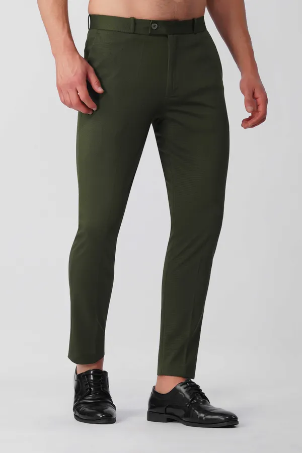 Olive_Green_Textured_Formal_Trouser_|_Stretchable_and_Wrinkle_Free_Fabric