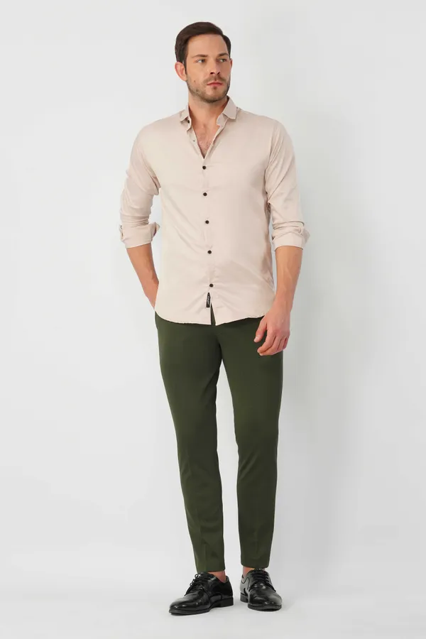 Olive_Green_Textured_Formal_Trouser_|_Stretchable_and_Wrinkle_Free_Fabric