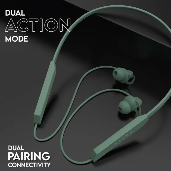 ATARC_Green_Neckband_With_Vibration_Call_Alert_I_Long_Lasting_Playtime_40_Hrs_Dual_Pairing_Bluetooth