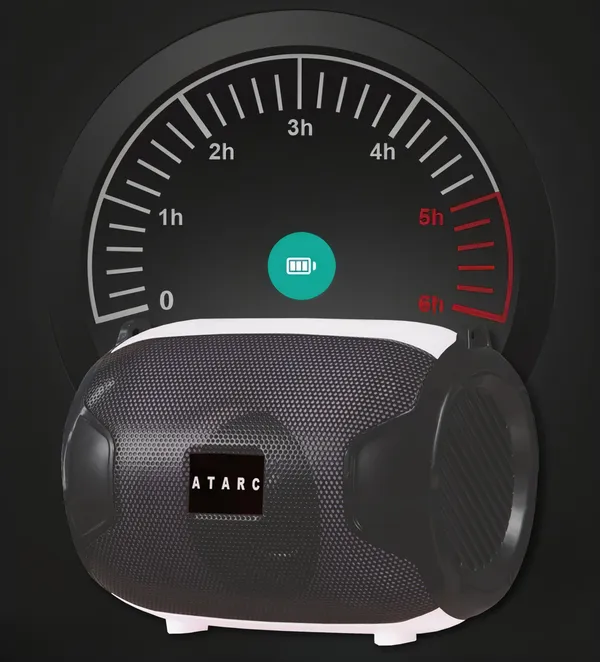 ATARC_AT-621_Traveller_10W_Bluetooth_Speaker_Hi-fi_Stereo_Sound_Surround_Upto_10_Hours_Playback,_Best_for_Mobile,_Laptop/PC,_Ipad,_Media_Players_with_Multi_Modes_Aux/TF_Card/USB_Drive_(Black)