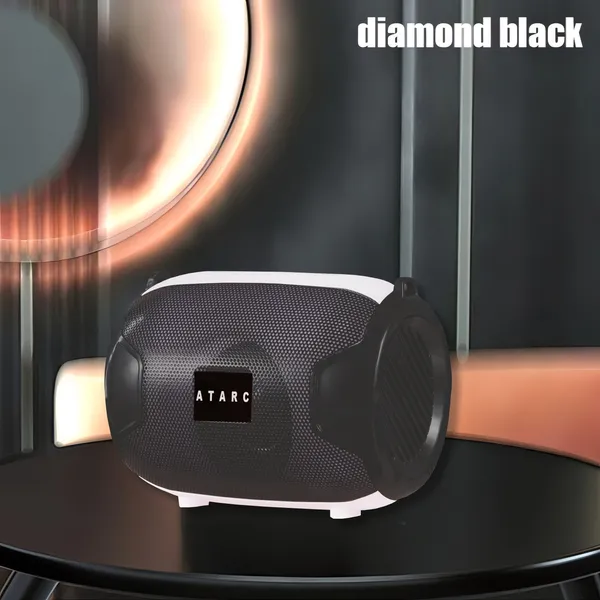 ATARC_AT-621_Traveller_10W_Bluetooth_Speaker_Hi-fi_Stereo_Sound_Surround_Upto_10_Hours_Playback,_Best_for_Mobile,_Laptop/PC,_Ipad,_Media_Players_with_Multi_Modes_Aux/TF_Card/USB_Drive_(Black)
