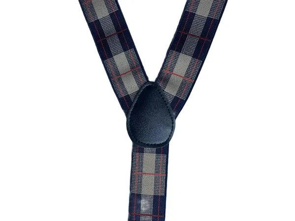 Mens_Adjustable_Elastic_Suspenders_with_Red_and_Navy_Plaid_Pattern__Classic_Y-Back_Braces_with_Heavy-Duty_Metal_Clips__Durable_Stretch_Fabric_for_Formal,_Wedding,_Party,_Business,_and_Casual_Outfits_(Checkered_Tartan_Design)