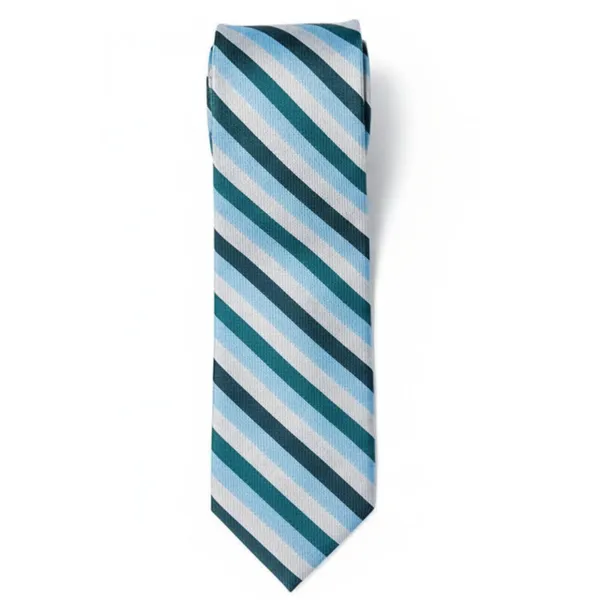 Multicolour_Stripes_Design,_Poly_Cotton_Smooth_Fabric,Backslash_Stripes_Neck_Tie_With_Pocket_Square