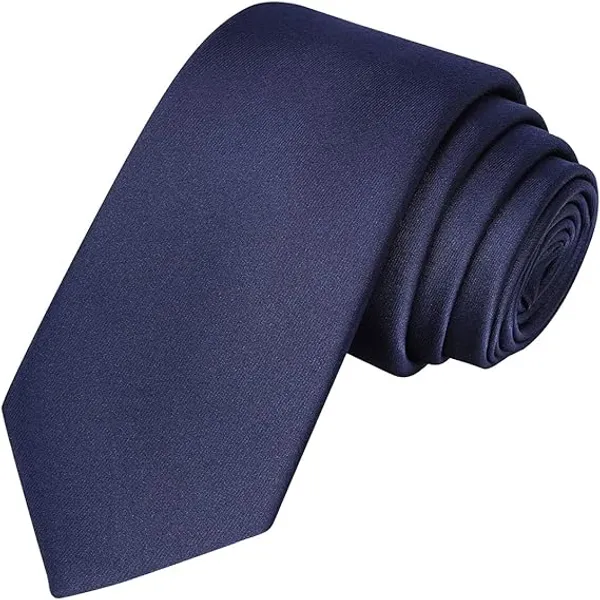 Calixto_Solid_Design_Men's_Black,Maroon,Blue_new_Solid_Color_Necktie_For_Men's_,_Polyster_Smooth_Fabric_Necktie_(Pack_Of_3)