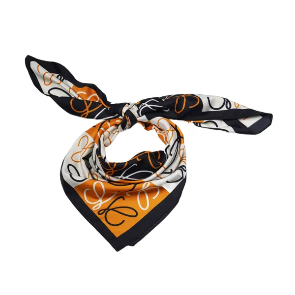 Calixto_Luxury_Silk_Square_Scarf_for_Women_–_Elegant_Designer-Inspired_Pattern,_Soft_&_Lightweight,_35x35_Inches_–_Fashion_Accessory_for_Neck,_Head,_or_Handbag_(Orange_&_Black)
