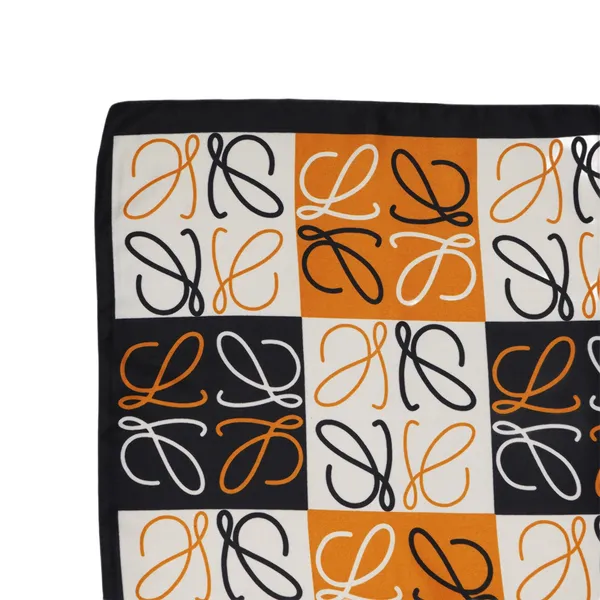 Calixto_Luxury_Silk_Square_Scarf_for_Women_–_Elegant_Designer-Inspired_Pattern,_Soft_&_Lightweight,_35x35_Inches_–_Fashion_Accessory_for_Neck,_Head,_or_Handbag_(Orange_&_Black)