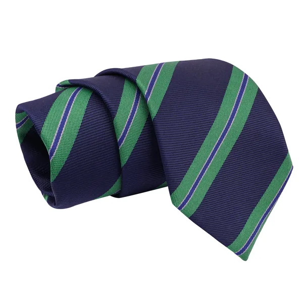 Calixto_Men's_Microfibre_Strips_Designer_Necktie_With_Pocket_Square_(Leatharite_Gift_Box)_with_Designer_Naksh_Rakhi