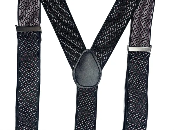 Elegant_Black_Diamond_Pattern_Suspenders_for_Men__Stylish_Geometric_Design_Adjustable_Elastic_Y-Back_Braces_with_Heavy_Duty_Metal_Clips__Formal_Wedding_Tuxedo_Office_Business_Prom_Party_Retro_Vintage_Costume_Accessory