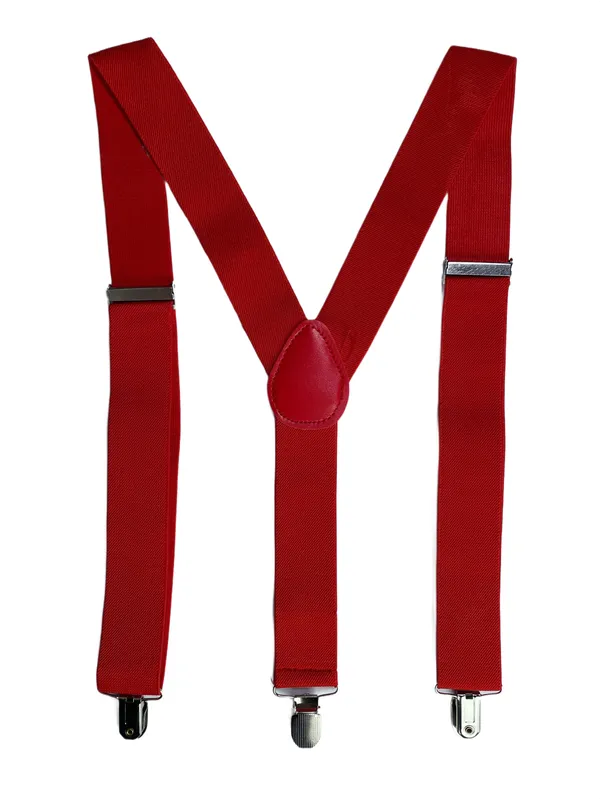 Premium_Red_Suspenders_for_Men__Adjustable_Elastic_Y-Back_Braces_with_Heavy_Duty_Strong_Metal_Clips__Classic_Formal_Wedding_Tuxedo_Office_Party_Retro_Vintage_Costume_Accessory_for_Men