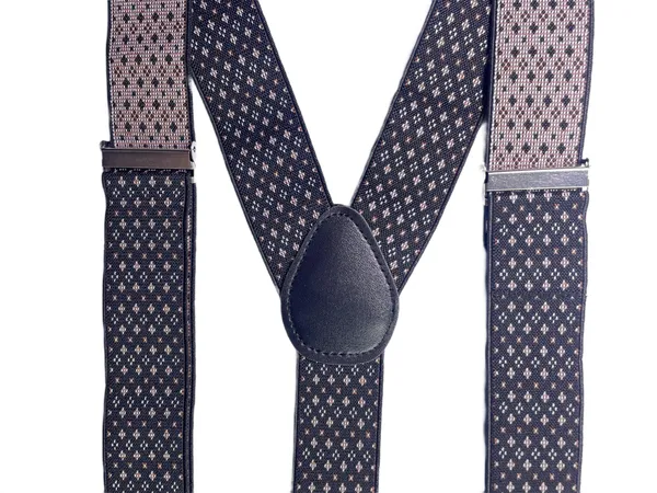 Mens_Suspenders__Black_with_Small_Geometric_Pattern,_Adjustable_Y-Back_Style_with_Elastic_Straps_&_Heavy-Duty_Clips,_Classic_Fashion_Accessory_for_Weddings,_Suits,_Business_&_Casual_Outfits