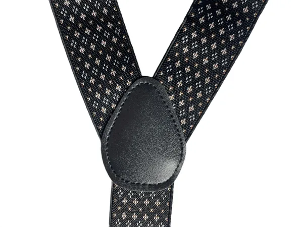 Mens_Suspenders__Black_with_Small_Geometric_Pattern,_Adjustable_Y-Back_Style_with_Elastic_Straps_&_Heavy-Duty_Clips,_Classic_Fashion_Accessory_for_Weddings,_Suits,_Business_&_Casual_Outfits