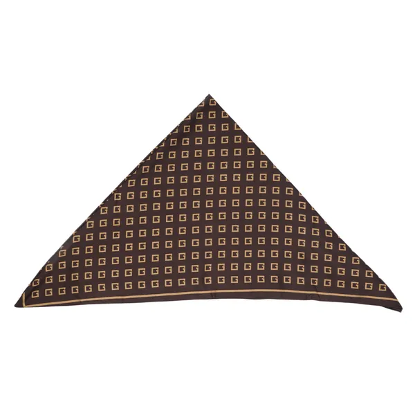 Calixto_Premium_Brown_Silk_Scarf_with_Geometric_G_Print_|_Luxury_Square_Satin_Neck_Scarf_for_Women_|_Soft,_Lightweight_&_Stylish