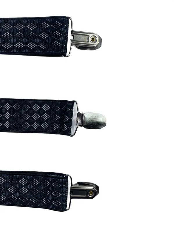 Mens_Suspenders__Black_with_Diamond-Check_Pattern,_Adjustable_Y-Back_Style,_Elastic_Straps_&_Heavy-Duty_Clips_for_Weddings,_Business_Suits,_Formal_Events_&_Casual_Fashion