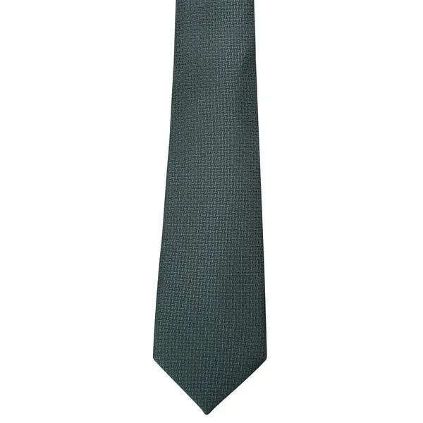 Dark_Green_Mens_Micro_Silky_Smooth_Fabric_Criss_Cross_Design_Neck_Tie_&_Pocket_Square_With_Leatherite_Gift_Box