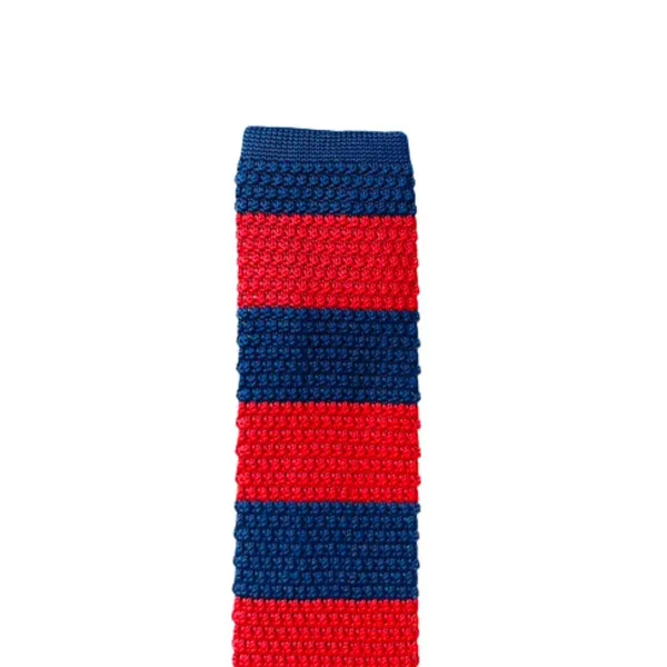 Red_&_Purple_Stripes_Men'S_Knitted_Tie,_Narrow_Skinny_Slim_&Trending_Designer_Necktie