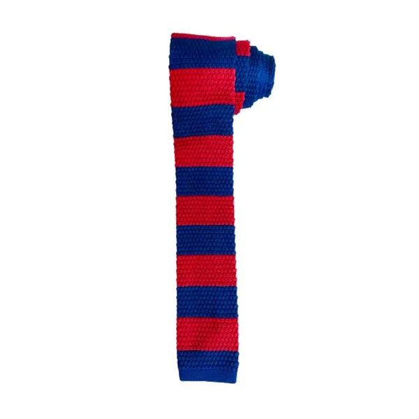 Red_&_Purple_Stripes_Men'S_Knitted_Tie,_Narrow_Skinny_Slim_&Trending_Designer_Necktie