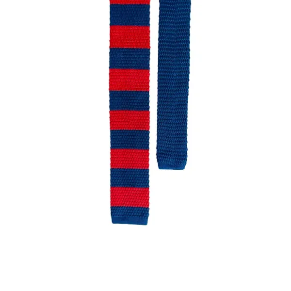 Red_&_Purple_Stripes_Men'S_Knitted_Tie,_Narrow_Skinny_Slim_&Trending_Designer_Necktie