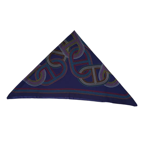 Calixto_Luxurious_Satin_Silk_Feel_Square_Scarf_for_Women_|_90x90_cm_|_Elegant_Navy_Blue_with_Multicolor_Geometric_Print_|_Versatile_for_Neck,_Head,_or_Handbag_Accessory