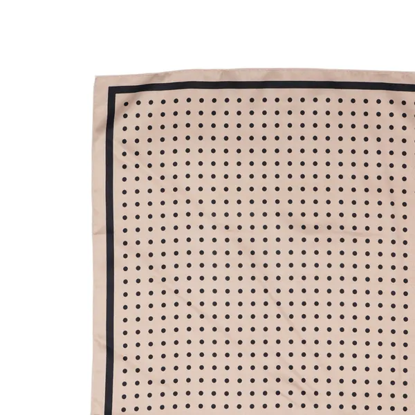 Calixto_Silk_Satin_Square_Scarf_for_Women_–_Beige_with_Black_Polka_Dots_–_Elegant_Neck,_Hair,_and_Bag_Accessory