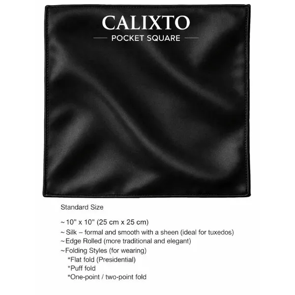 Calixto_Black_Tuxedo_Cummerbund_and_Bow_Tie_Set_for_Men_–_Adjustable_Pre-Tied_Bowtie,_Satin_Pleated_Cummerbund_&_Pocket_Square_–_Formal_Wedding_Prom_Tuxedo_Accessories_Gift_Set_with_Luxury_Box