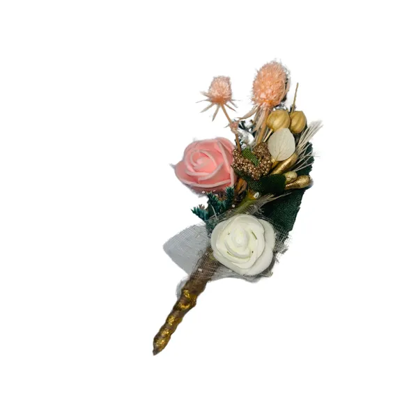 Calixto_Bouquet_Brooch_Of_Baby_Pink_And_White_Color_For_Men_And_Women_,Unisex_Accessory_For_Weddings,_Parties_(_Pack_Of_1)